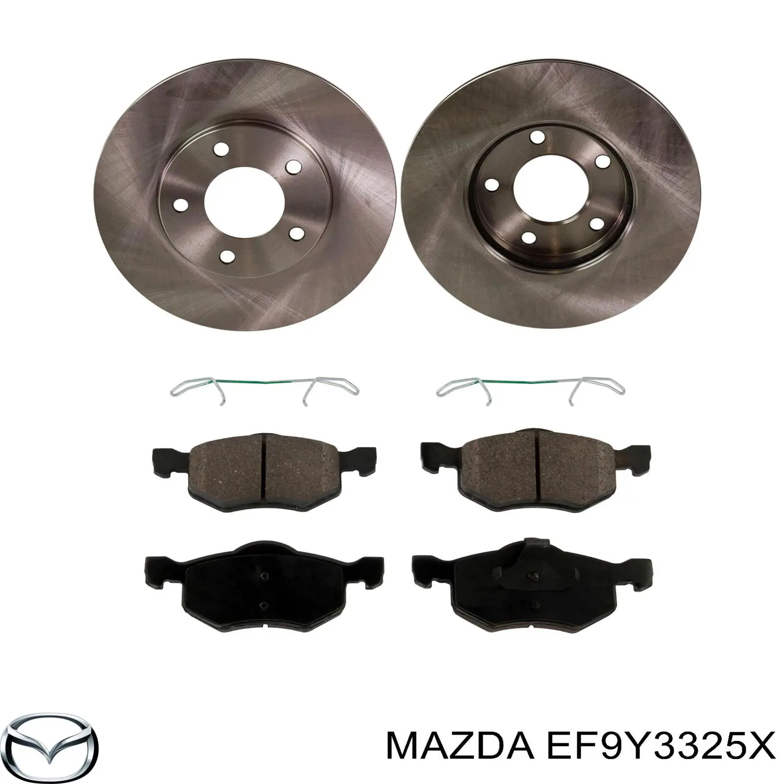 Диск переднього гальма Mazda EF9Y3325X ціна, від 39.30 USD
