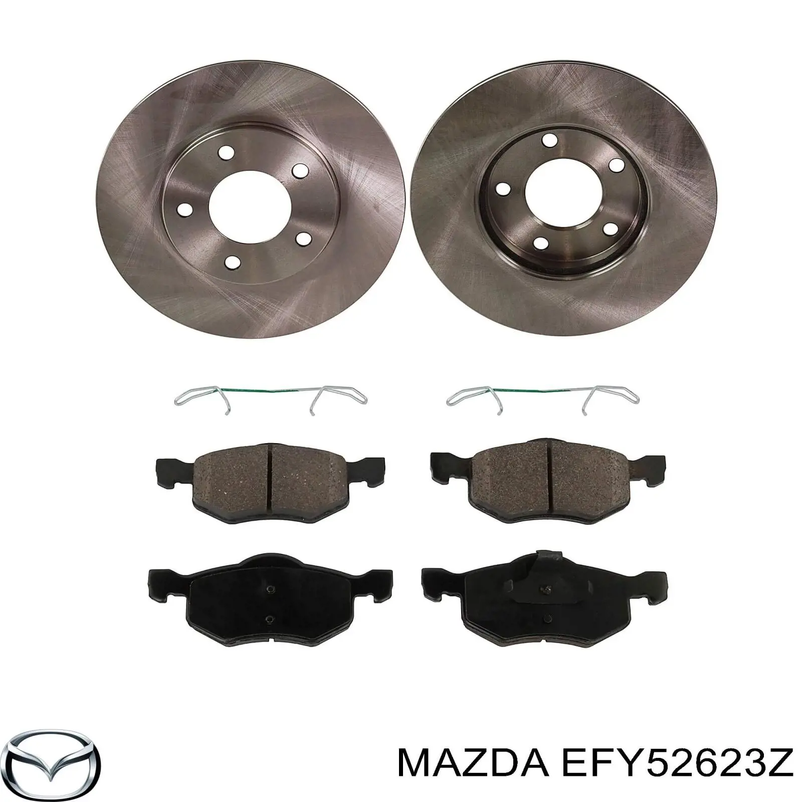 Задні гальмівні колодки EFY52623Z Mazda