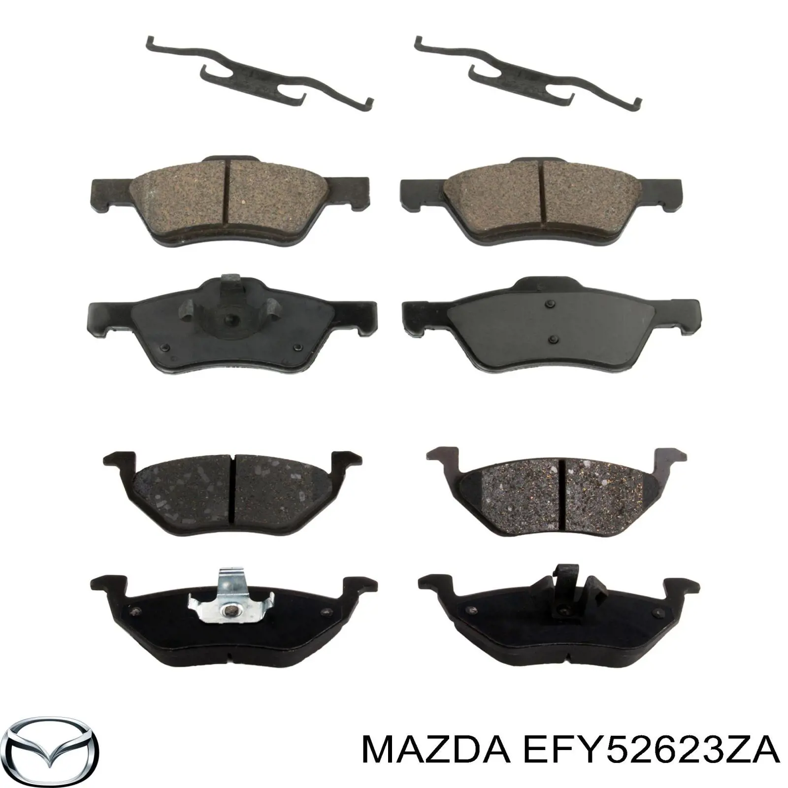 Задні гальмівні колодки EFY52623ZA Mazda