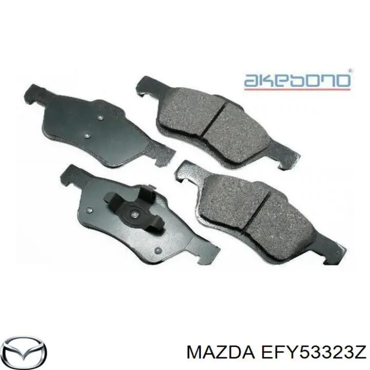 Колодки гальмівні передні, дискові EFY53323Z Mazda