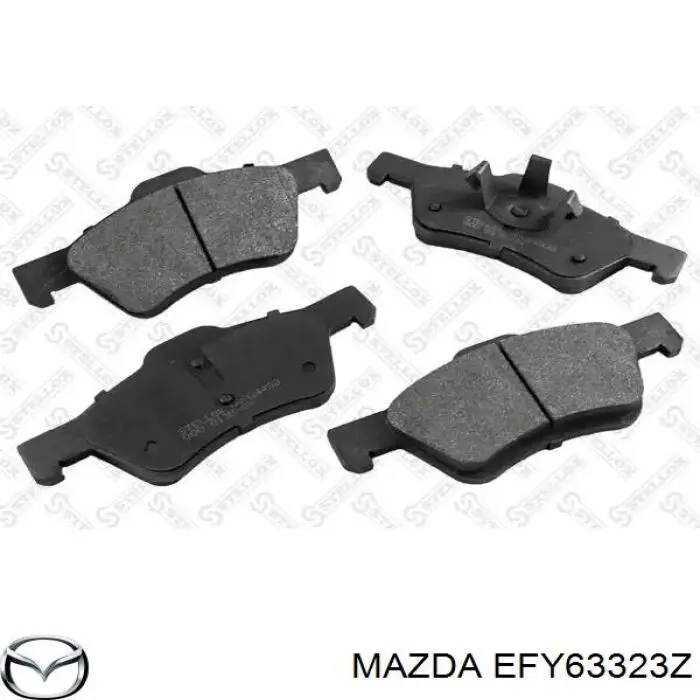 EFY63323Z Mazda Передні гальмівні колодки