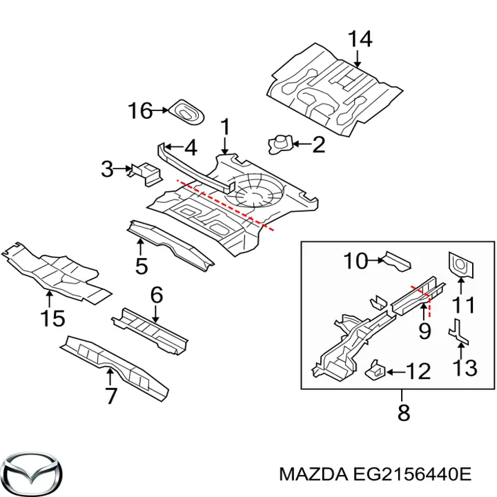  Mazda EG2156440E ціна, від 57.01 USD