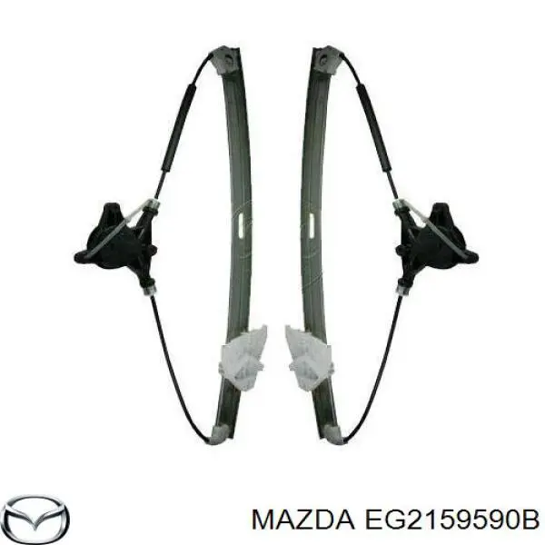 Склопідйомник з електродвигуном Mazda EG2159590B ціна, від 28.12 USD