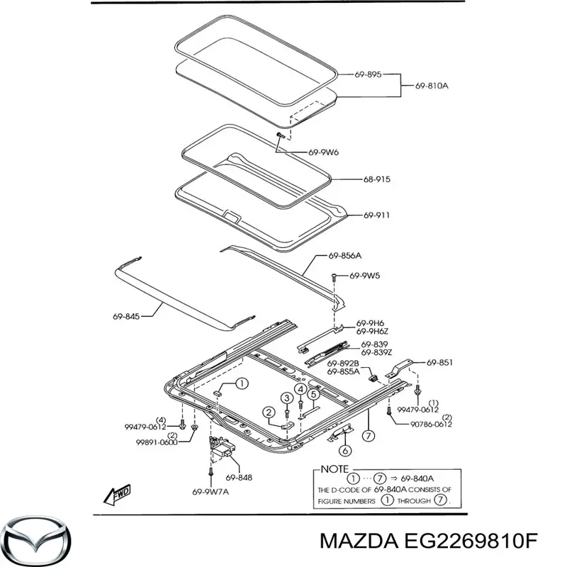  Mazda EG2269810F ціна, від 1110.17 USD