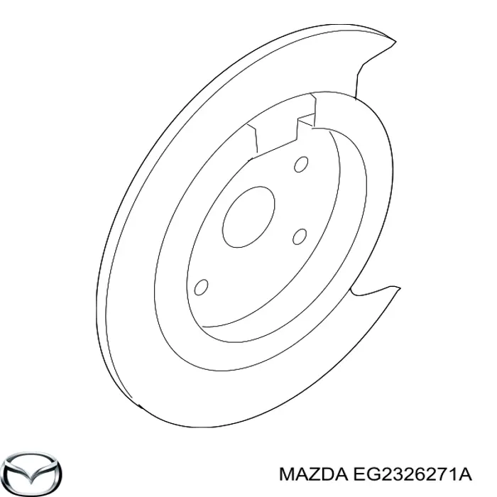 EG2326271A Mazda Захист гальмівного диска заднього, лівого