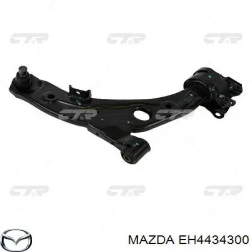 Важіль передньої підвіски нижній, правий Mazda EH4434300 ціна, від 47.70 USD