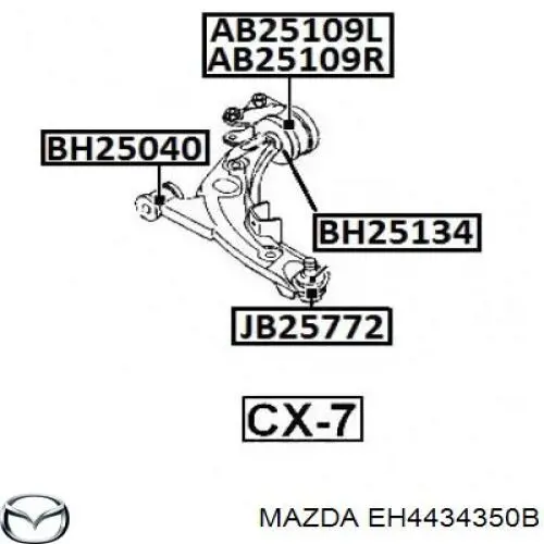 EH4434350B Mazda Поперечний важіль