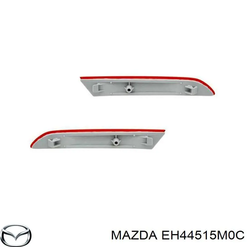 Катафот (відбивач) заднього бампера, лівий Mazda EH44515M0C ціна, від 30.38 USD