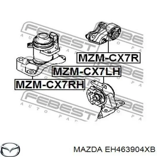 Купити EH463904XB Mazda Задня опора двигуна