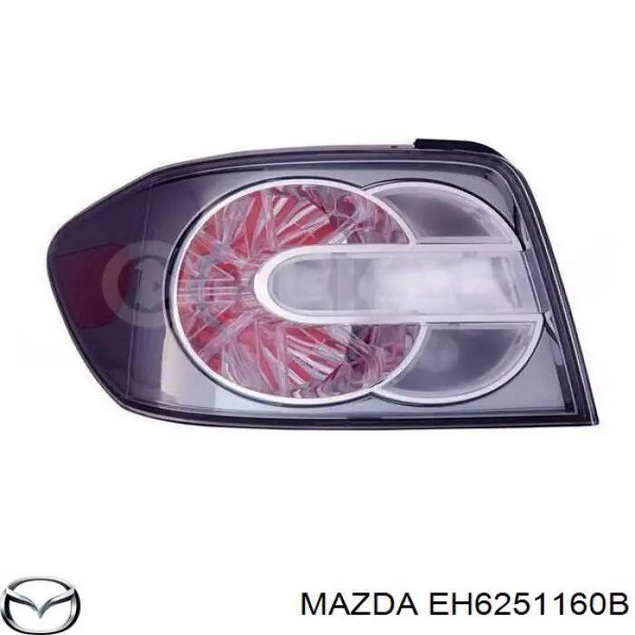 EH6251160B Mazda ліхтар задній лівий