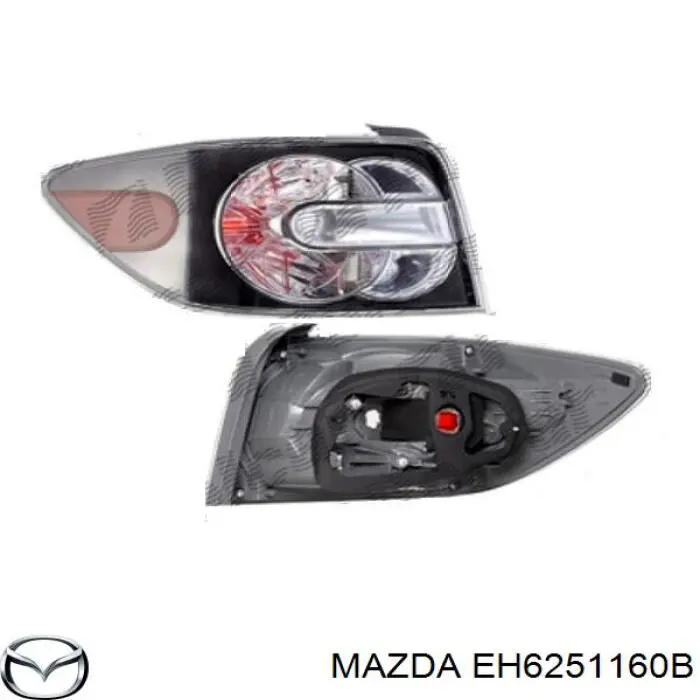 Ліхтар задній лівий Mazda EH6251160A ціна, від 316.73 USD
