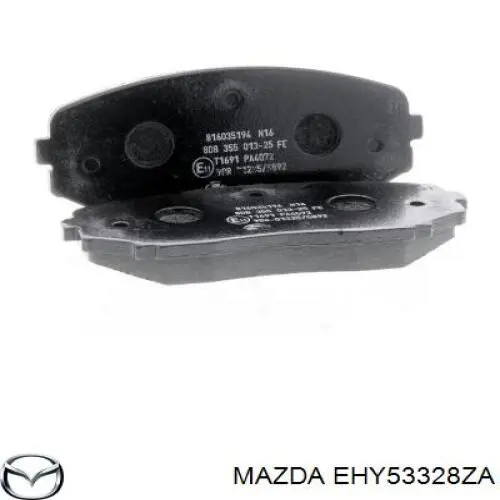 Передні тормозні колодки EHY53328ZA Mazda