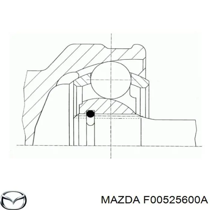 F00525600A Mazda Граната зовнішня