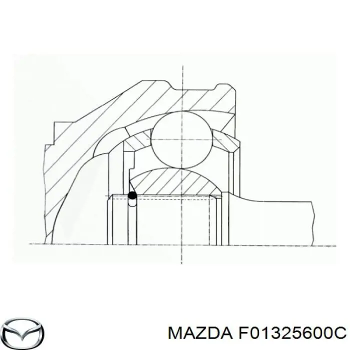  Ліва піввісь Mazda 323 
