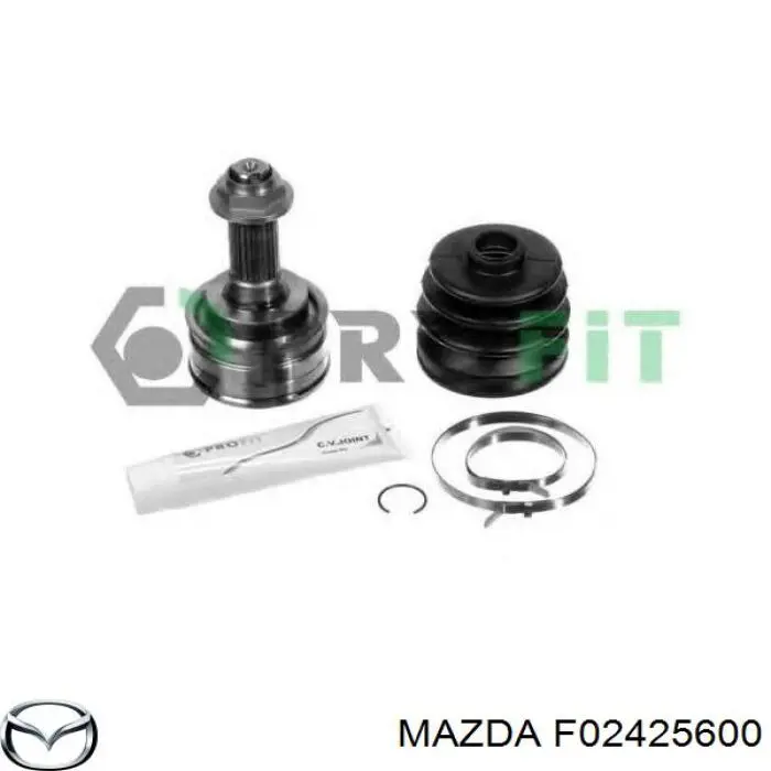 Піввісь (привід) передня, ліва Mazda 323 100 4 (BG) (Мазда 323)