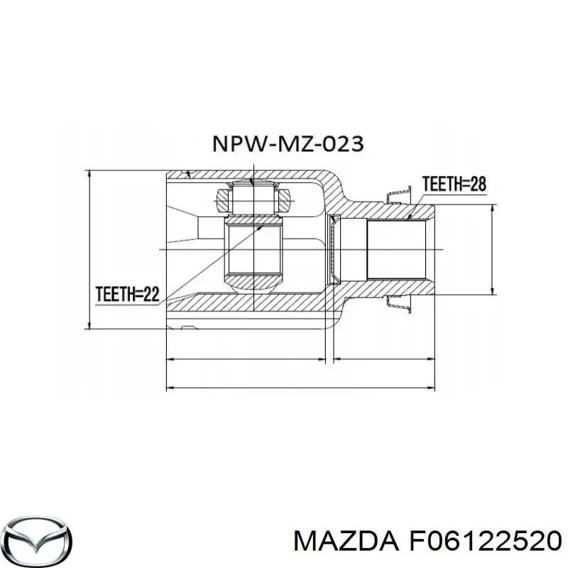 Внутренний шрус MAZDA F06122520