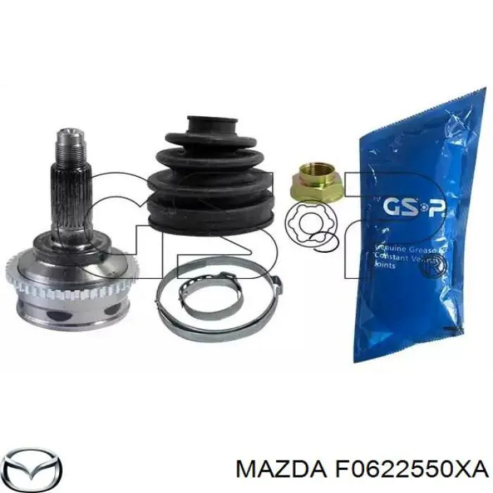 Піввісь (привід) передня, права F0622550XA Mazda