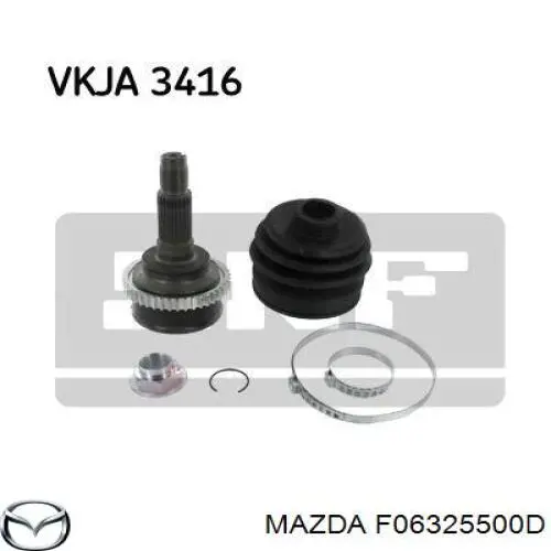 Піввісь (привід) передня, права F06325500D Mazda