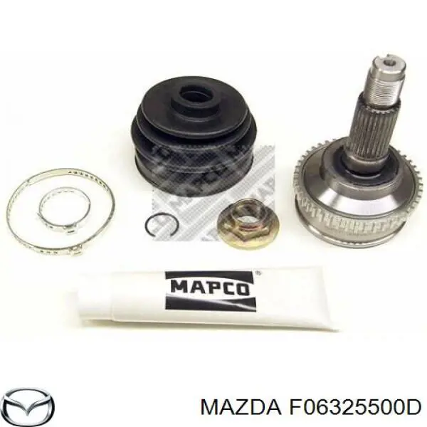 Піввісь передня, права Mazda F06325500C ціна, від 65.54 USD