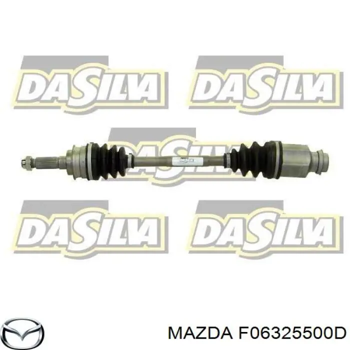 Піввісь передня, права Mazda FA092550X ціна, від 69.07 USD