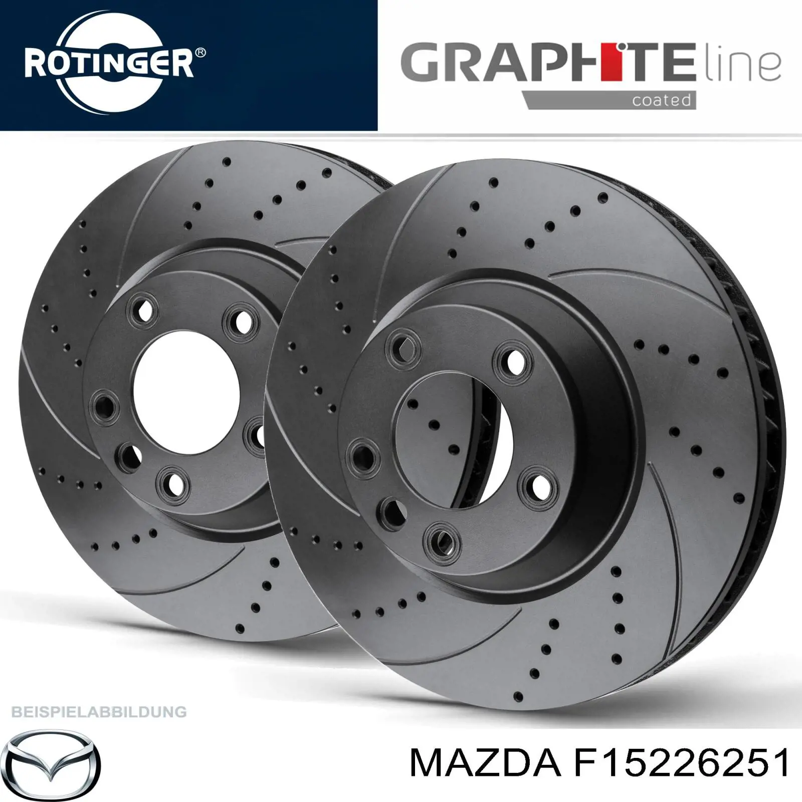 Задні дискові гальма Mazda F15226251 ціна, від 41.05 USD
