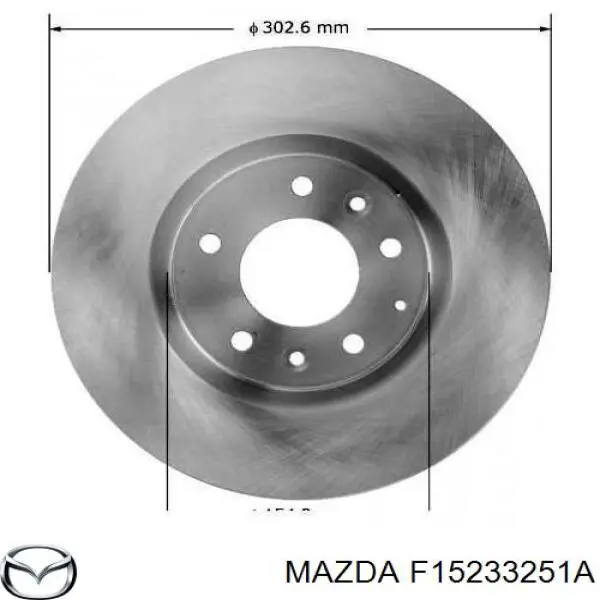 F15233251A Mazda Гальмо дискове переднє