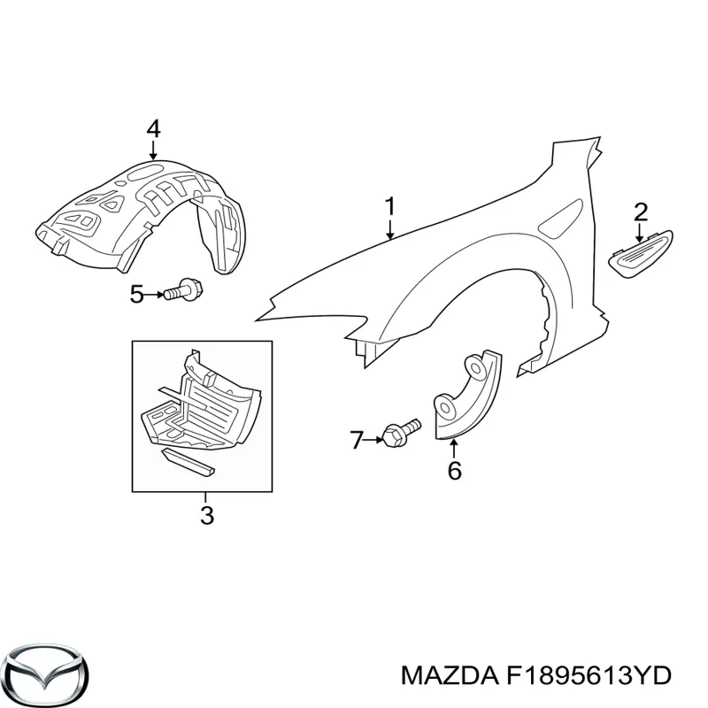  F1895613YD Mazda