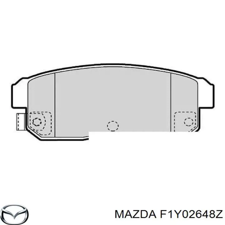 Задні гальмівні колодки Mazda F1YA2648Z ціна, від 19.10 USD