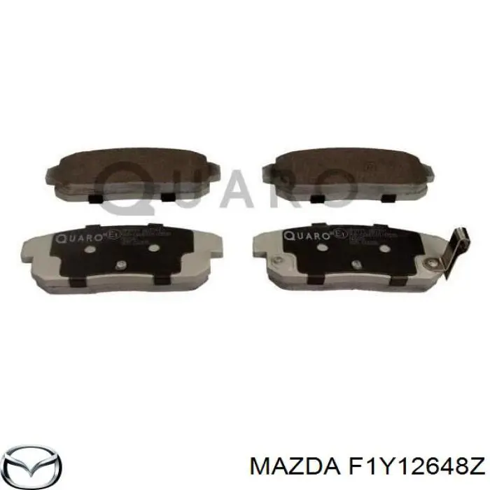 F1Y12648Z Mazda колодки гальмові задні, дискові