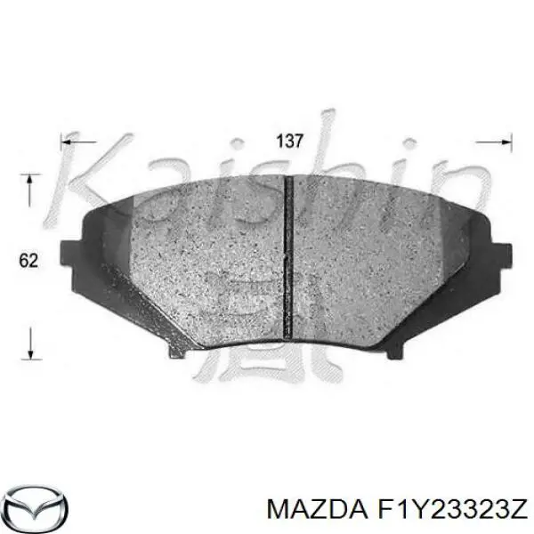 F1Y23323Z Mazda Передні гальмівні колодки