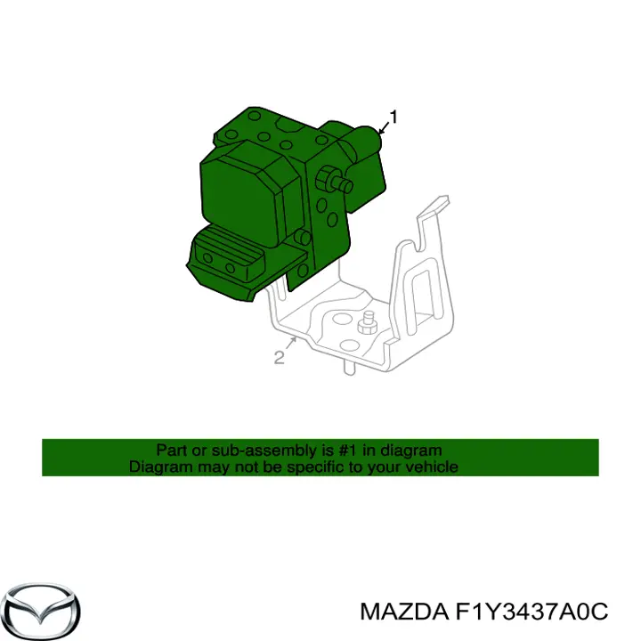 Блок АБС гідравлічний Mazda F1Y3437A0C ціна, від 298.29 USD