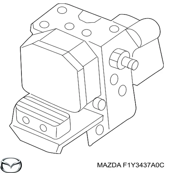 F1Y3437A0C Mazda Блок управління АБС (ABS)