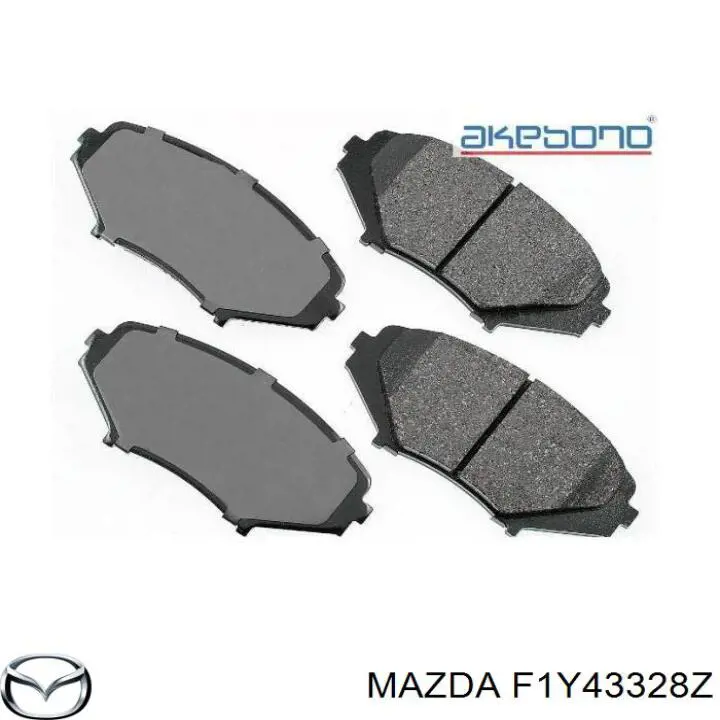 Купити F1Y43328Z Mazda Колодки гальмівні передні, дискові