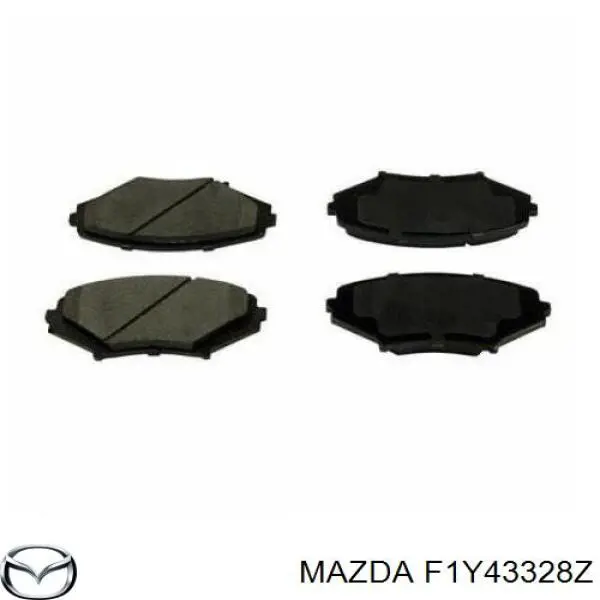 F1Y43328Z Mazda колодки гальмівні передні, дискові