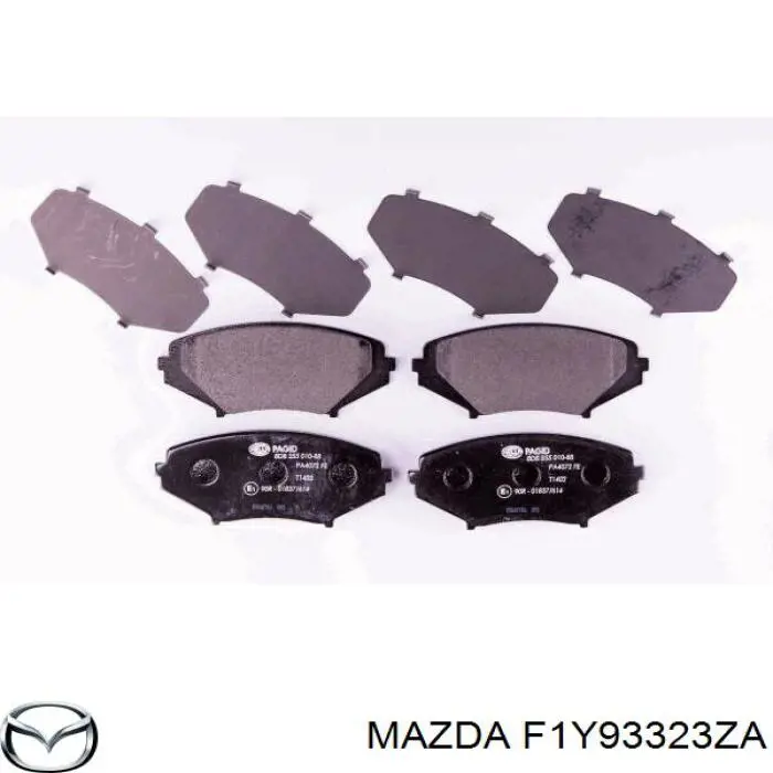 F1Y93323ZA Mazda Передні гальмівні колодки