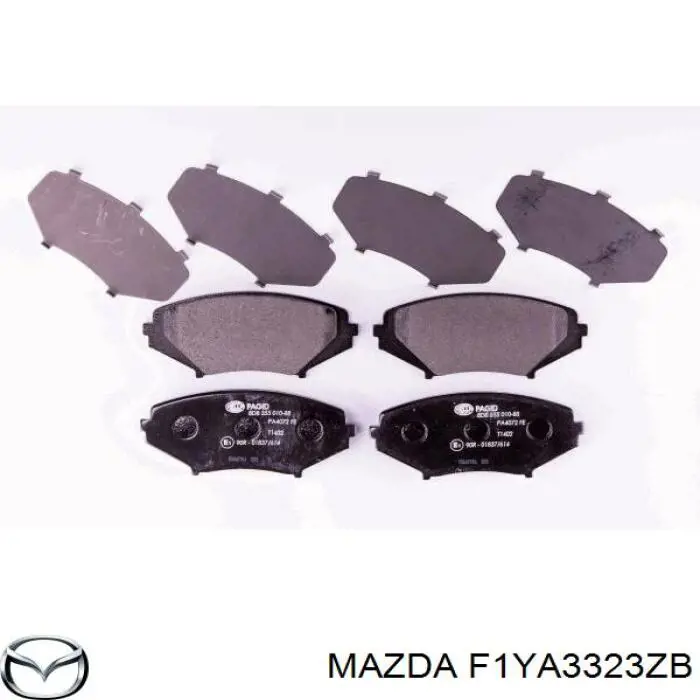 Гальмівні колодки Mazda F1YA3323ZB ціна, від 36.00 USD