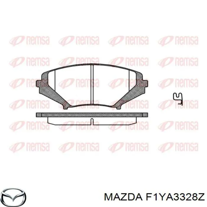 Купити F1YA3328Z Mazda Колодки гальмівні передні, дискові