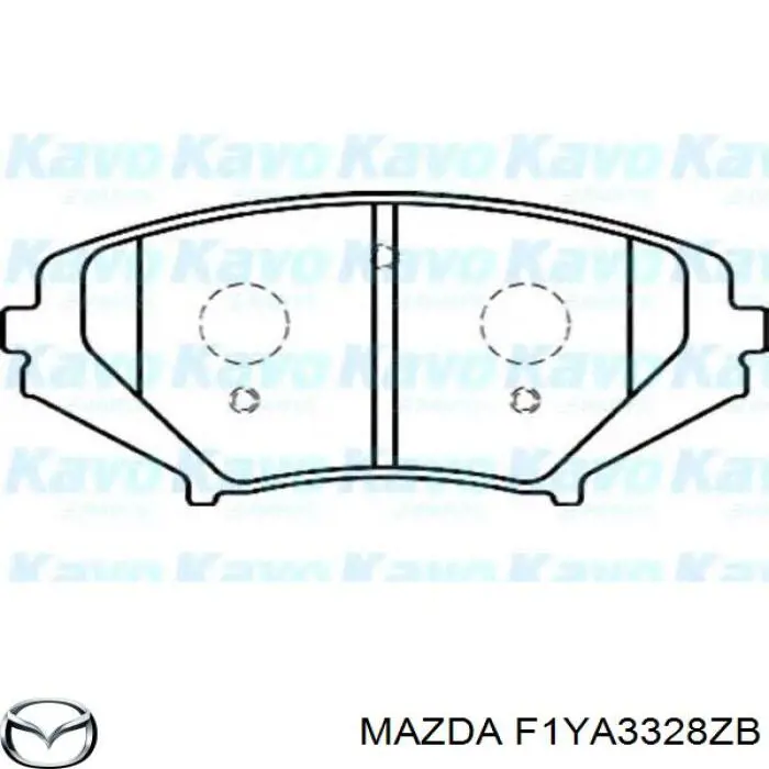Гальмівні колодки Mazda F1YA3328ZB ціна, від 36.00 USD