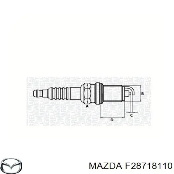 Свічки автомобільні Mazda F28718110 ціна, від 2.95 USD