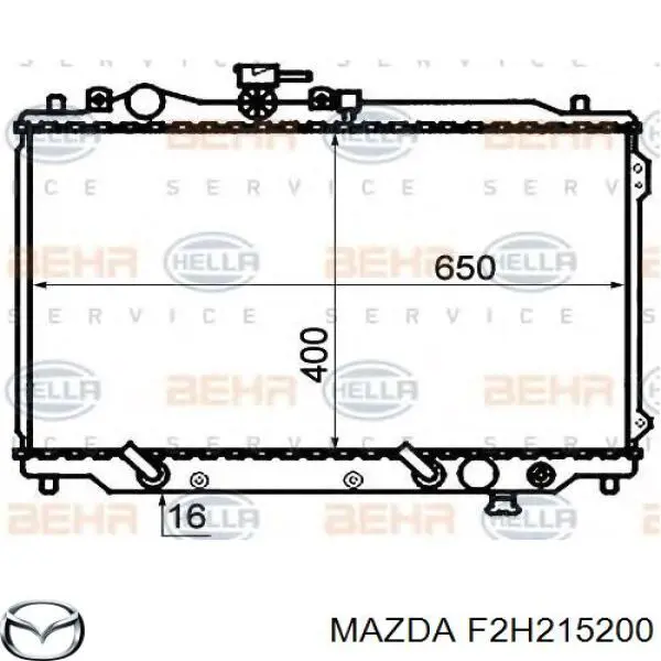 Радіатор охолодження двигуна на Mazda 626 III 