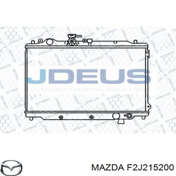 F2J215200 Mazda радіатор охолодження двигуна