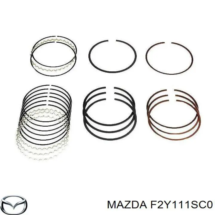 Кільця поршневі на 1 циліндр, STD. Mazda 929 3 (HC) (Мазда 929)