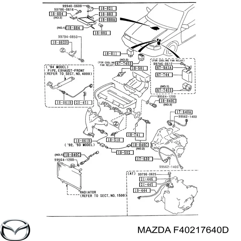 F40217640D Mazda 
