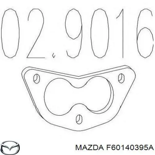 Прокладка прийомної труби глушника Mazda F60140395A ціна, від 2.31 USD