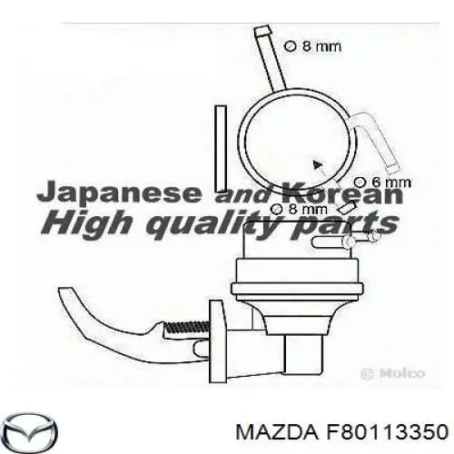Паливний насос, механічний F80113350 Mazda
