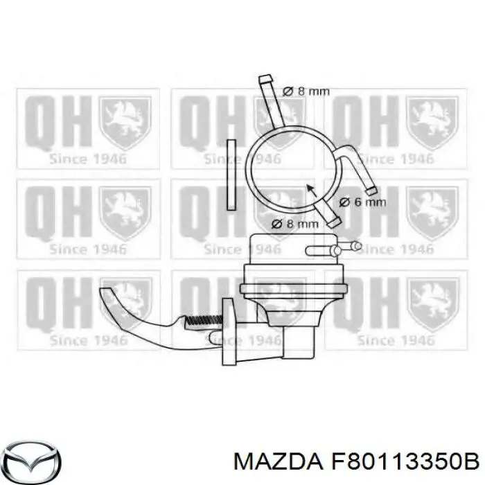 Купити F80113350B Mazda Паливний насос, механічний
