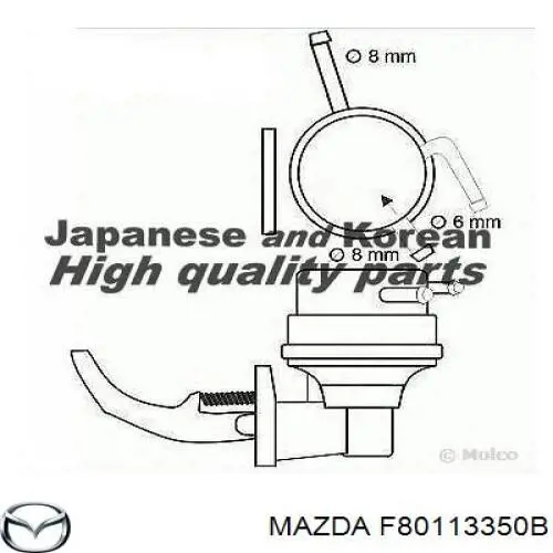 F80113350B Mazda Паливний насос, механічний