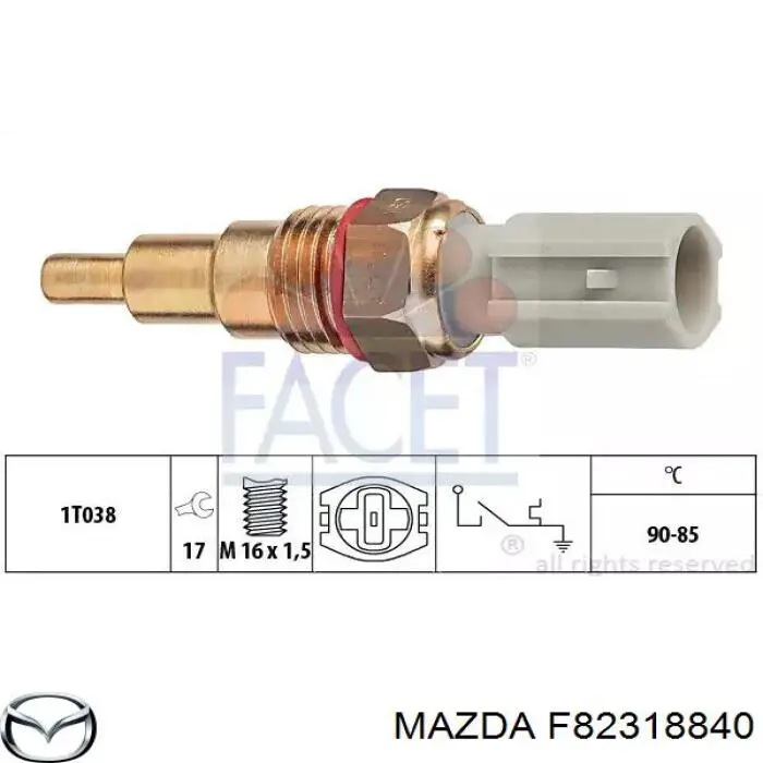 Купити F82318840 Mazda Датчик включення вентилятора