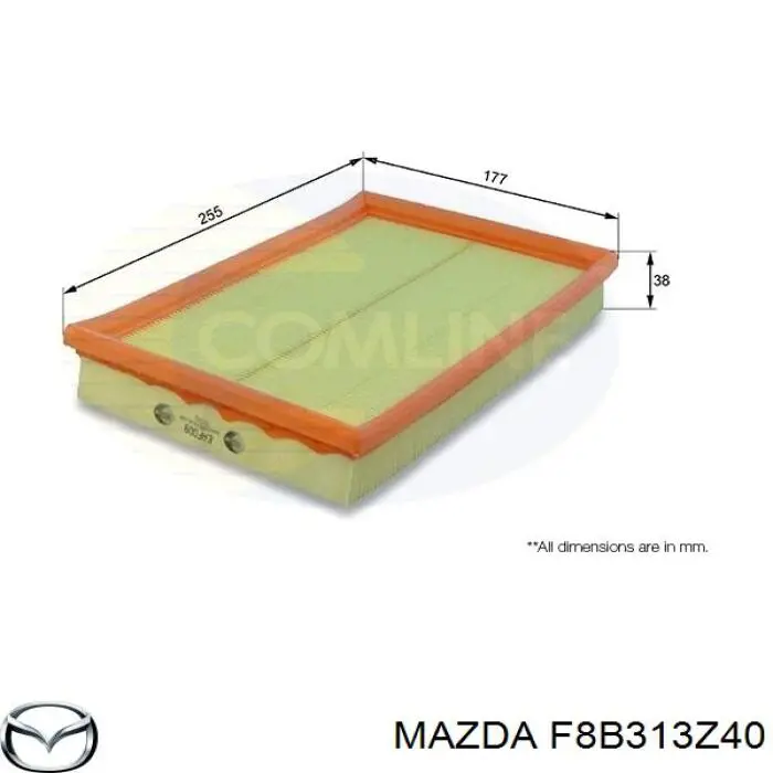 Фільтр повітряний Mazda F8B313Z40