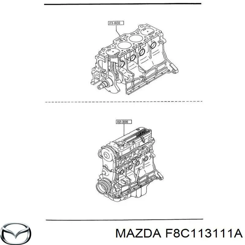 F8C113111A Mazda прокладка впускного колектора